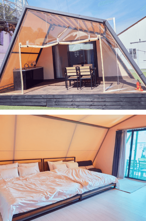 청도 프로방스 글램핑 9동 10동 외관 실내