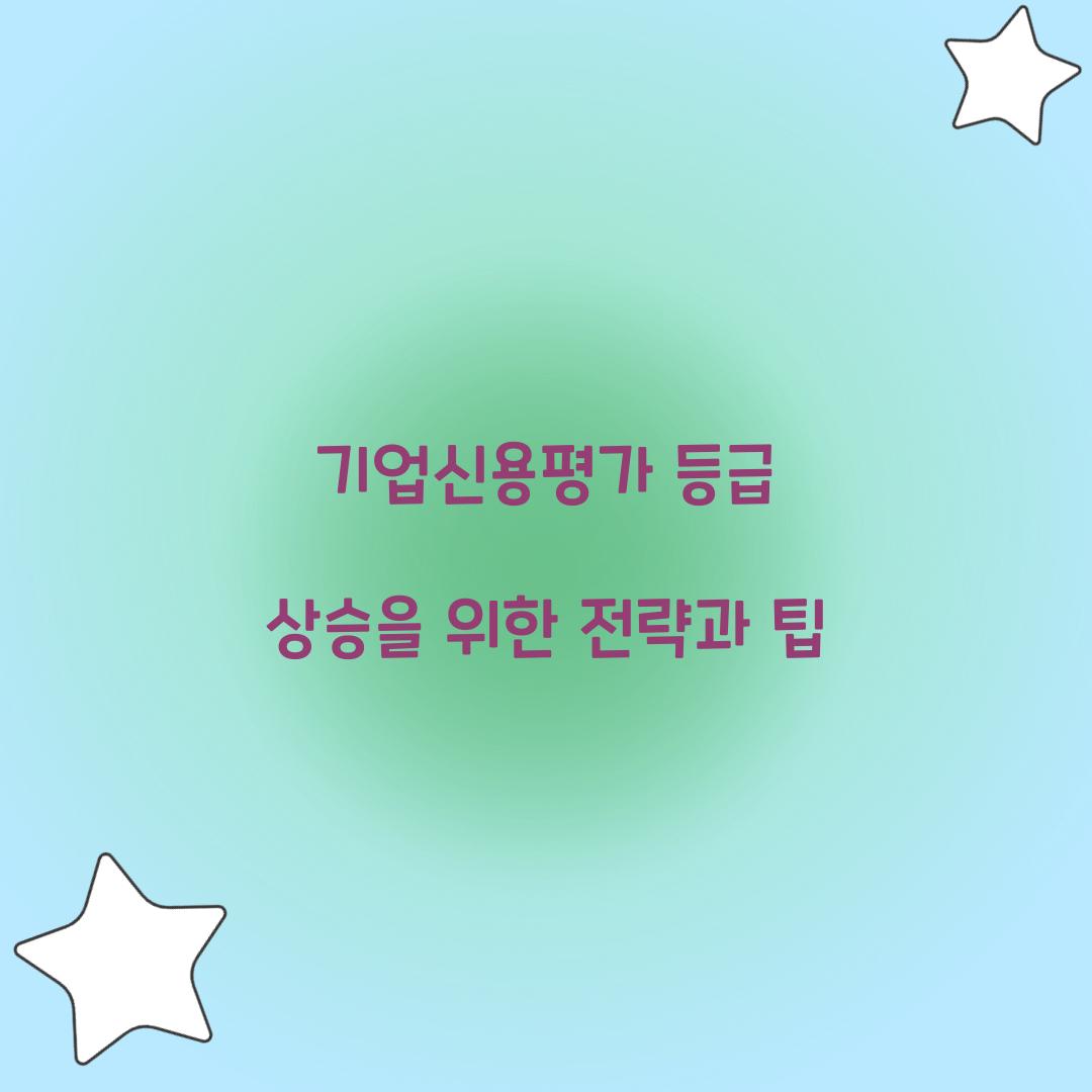 기업신용평가