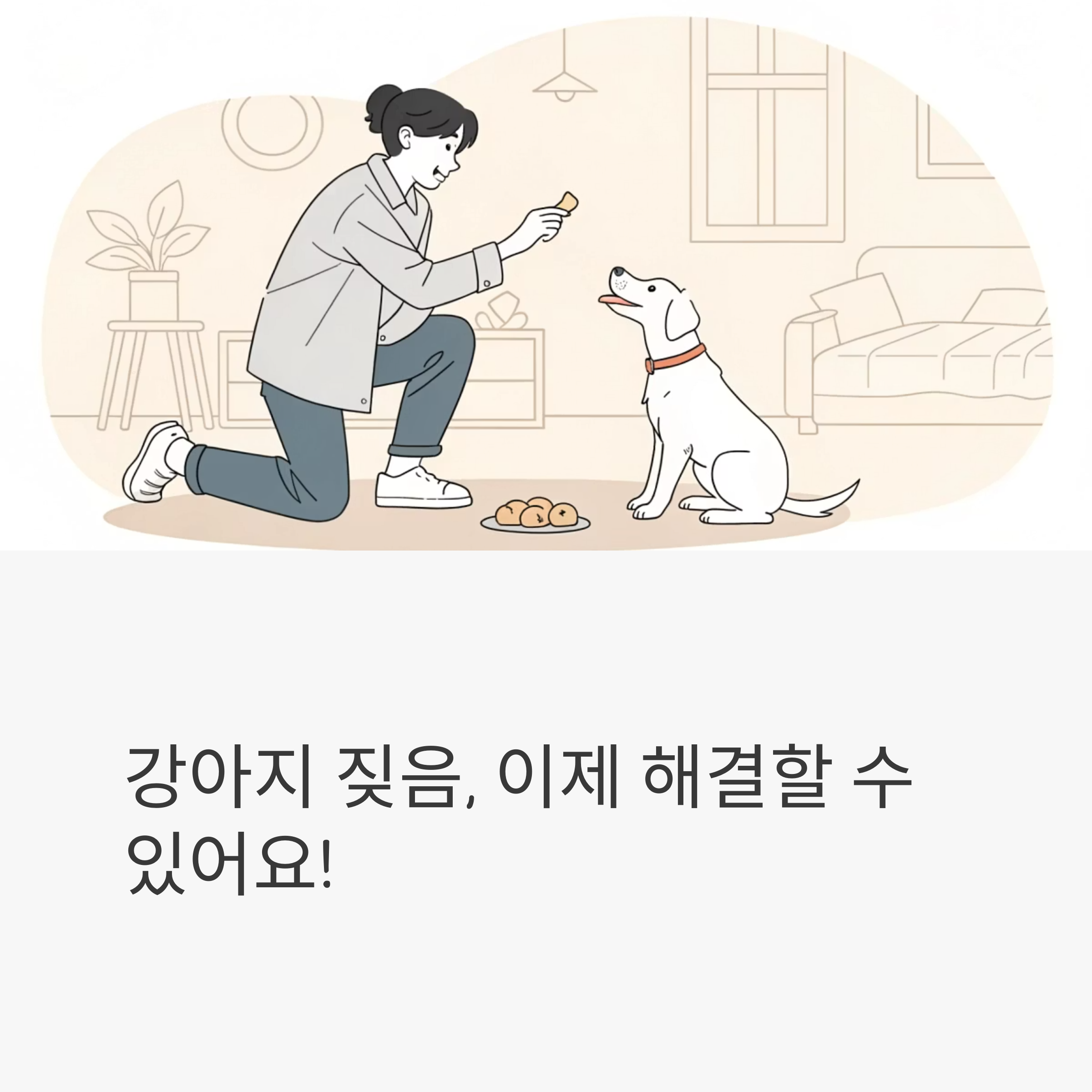 강아지 짖음, 이제 해결할 수 있어요