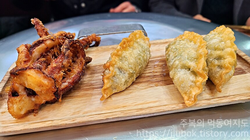 택이네-조개전골-튀김