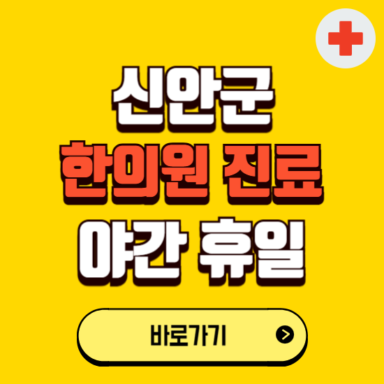 신안군 야간 휴일 한의원 한방병원 찾기 ❘ 24시 일요일 주말 연휴 응급진료 추천 잘하는 곳
