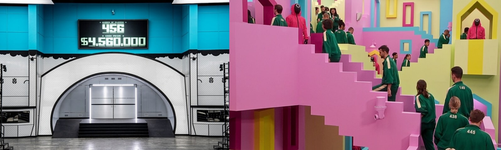 '오징어 게임: 더 챌린지' 촬영장