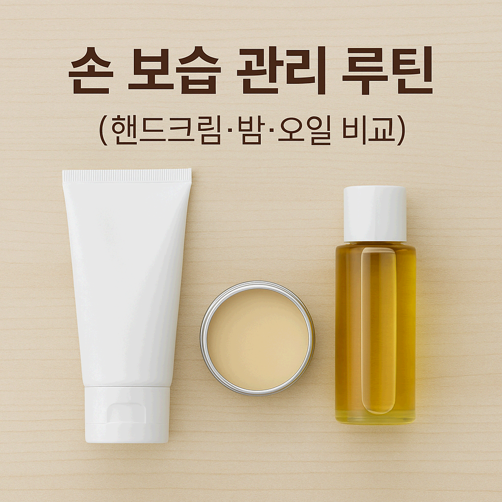 손 보습 관리 루틴