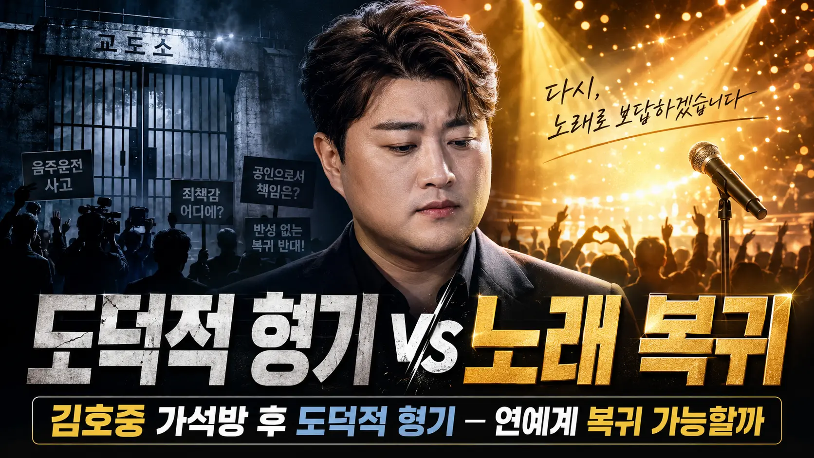 김호중 가석방 후 도덕적 형기 &mdash; 연예계 복귀 가능할까 여론 분석