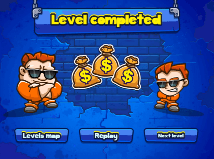 2인용-감옥탈출-게임하기1-종료-화면