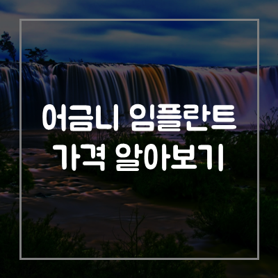 어금니-임플란트-비용-가격