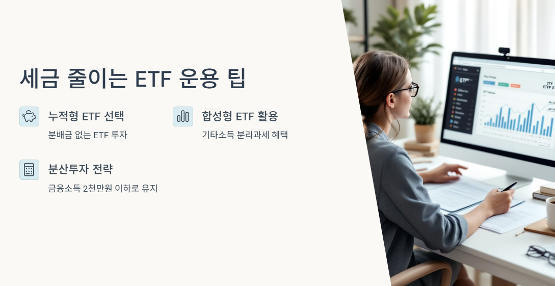 세금 줄이는 ETF 운용 팁