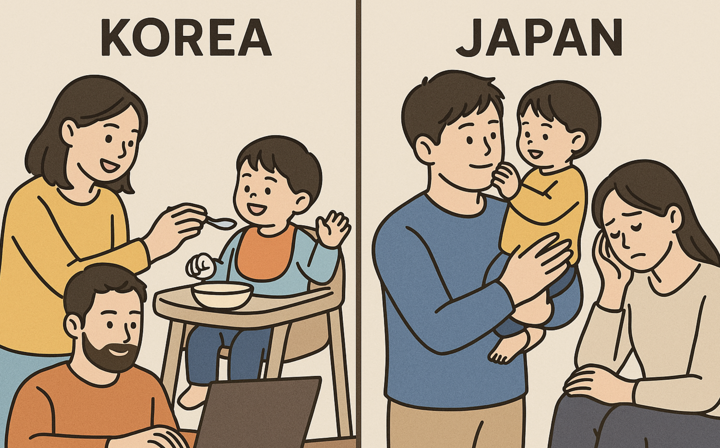 한국과 일본 육아 문화 비교
