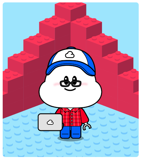 4일차 구르미 모습이다. 바지와 노트북을 획득었다.