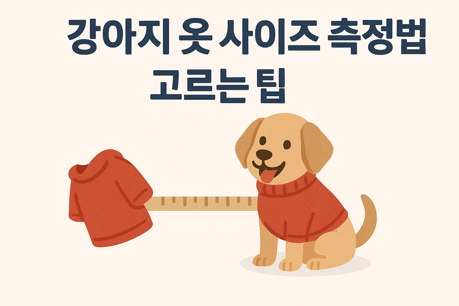 강아지 옷 사이즈 고르는 팁 이미지