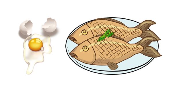 콜린에 좋은 음식 계란, 생선