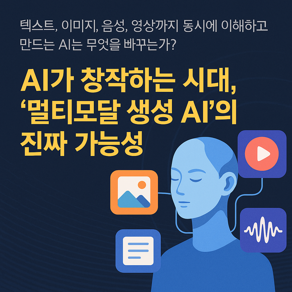 AI가 창작하는 시대, ‘멀티모달 생성 AI’의 진짜 가능성