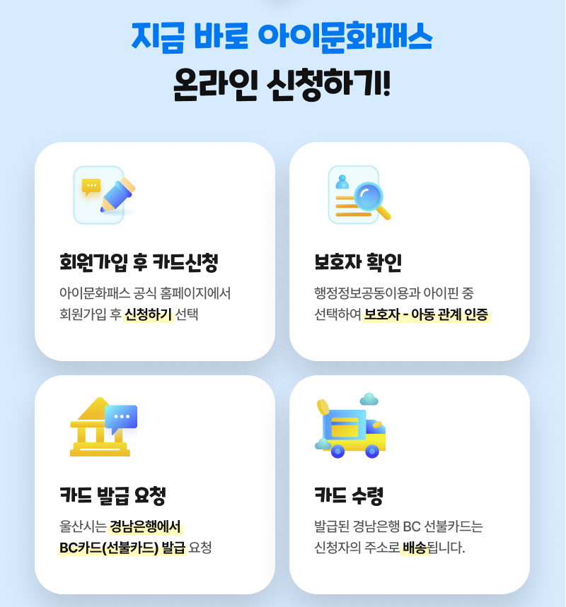 울산 초등학생 10만 원 아이 문화패스