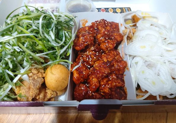 파닭 불닭 양파닭 치킨삼파전 파닭 불닭 어니언치킨