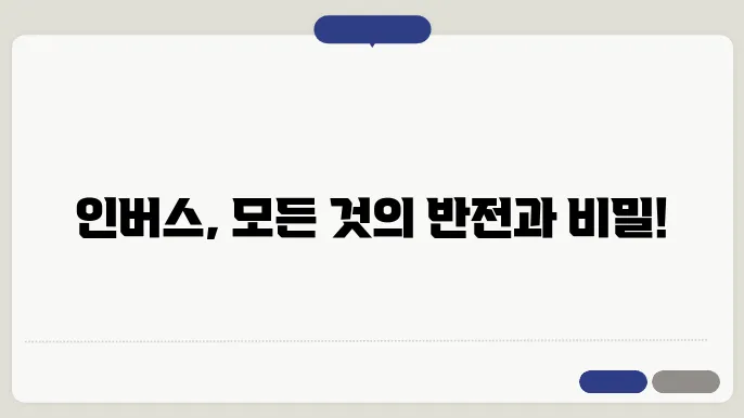 인버스 뜻