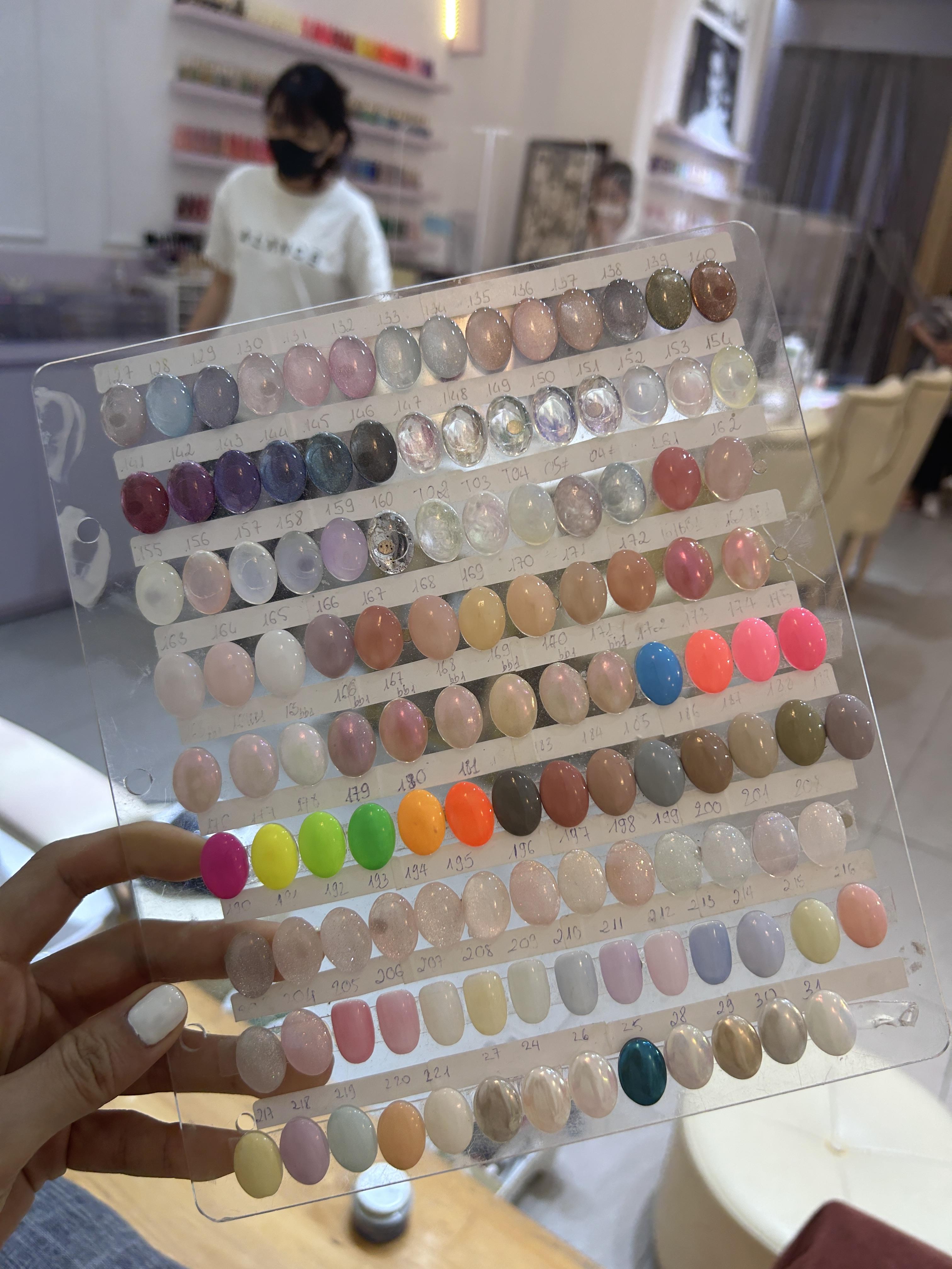 베트남 나트랑 오드리 네일샵 컬러차트