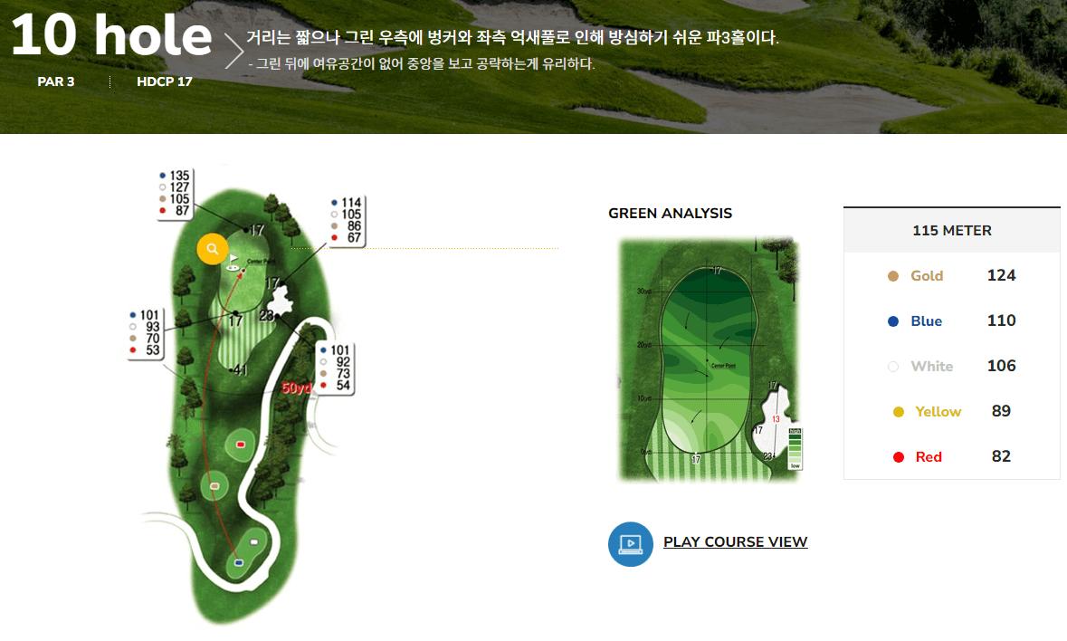 우리들 컨트리클럽 남코스 1