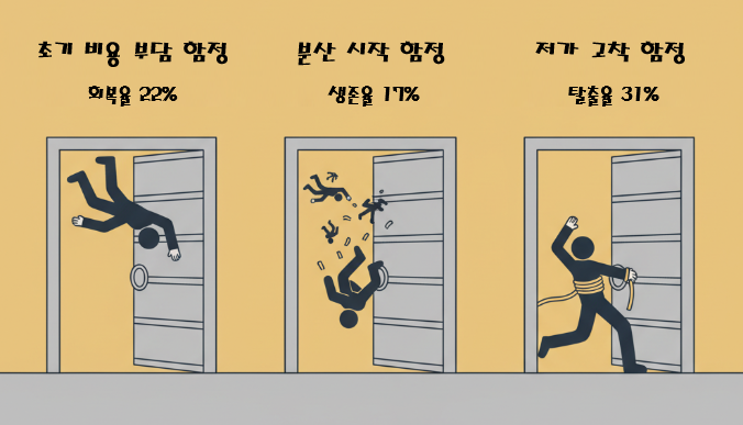 초보 부업의 3가지 실패 함정 — 비용 회수 실패·분산 시작·저가 고착