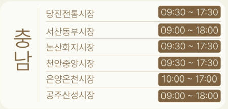 충남 온누리상품권 환급행사 시장