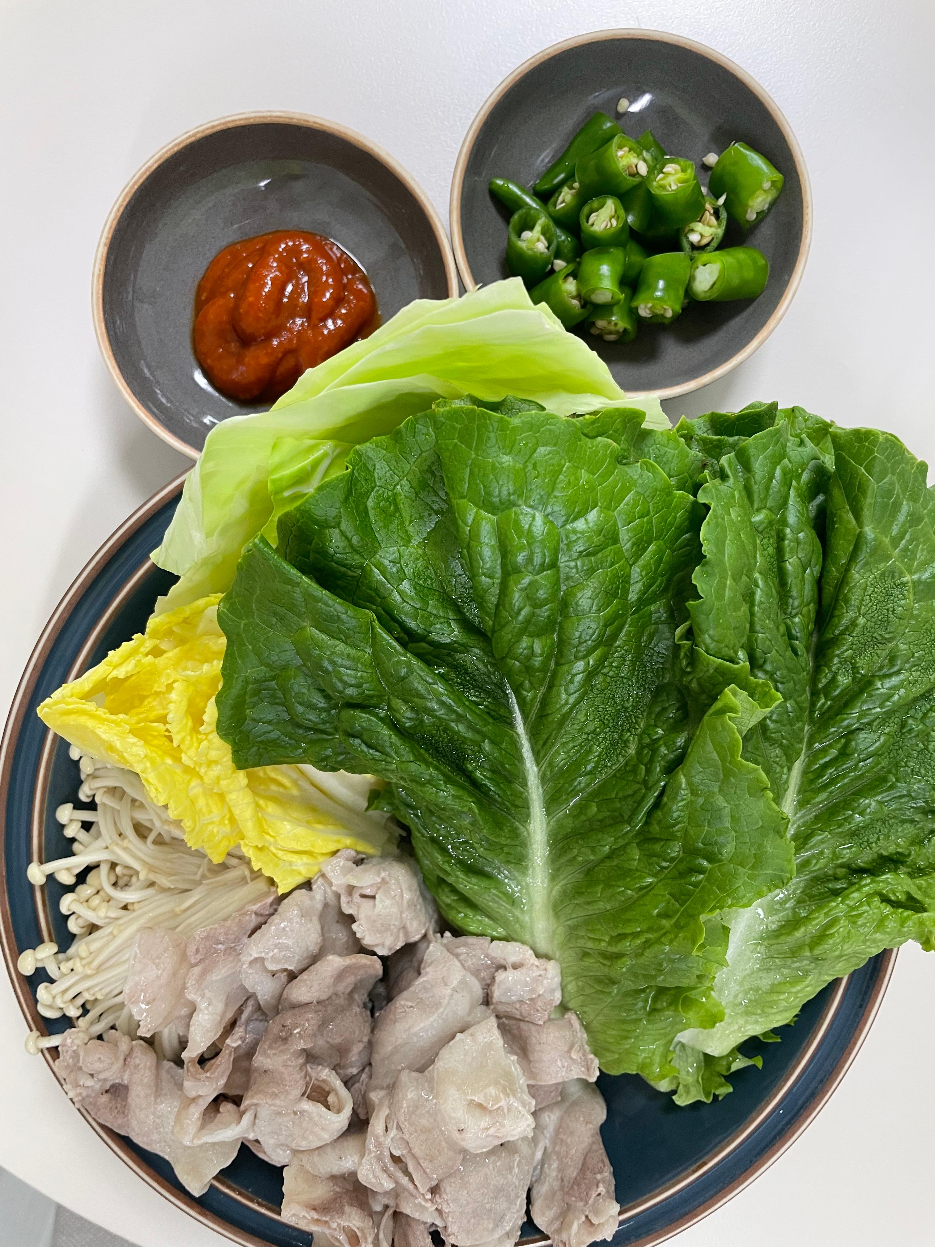알배추 쌈