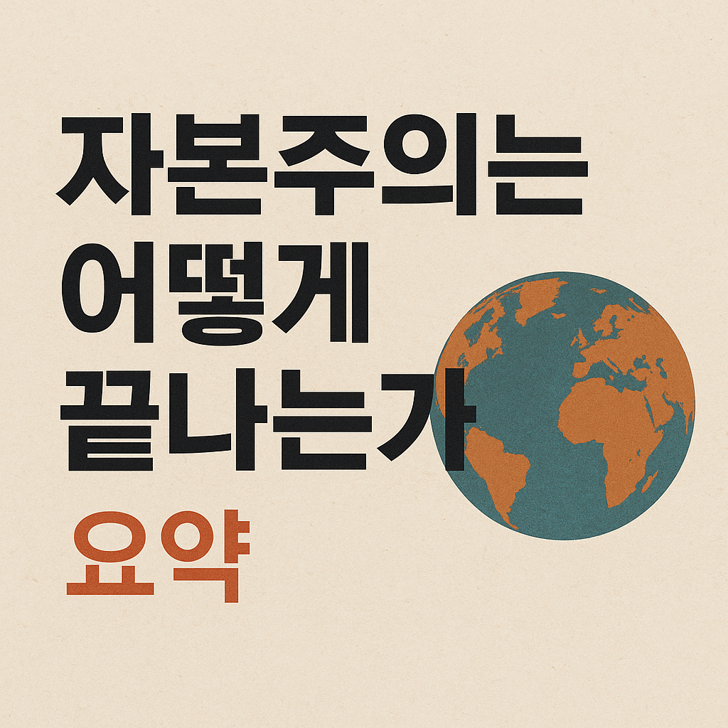 자본주의는 어떻게 끝나는가 요약