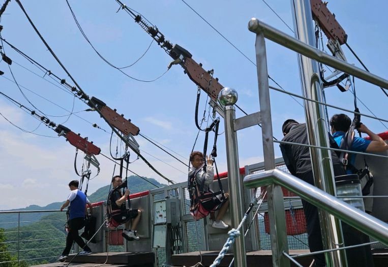 정선 아리힐스 짚와이어