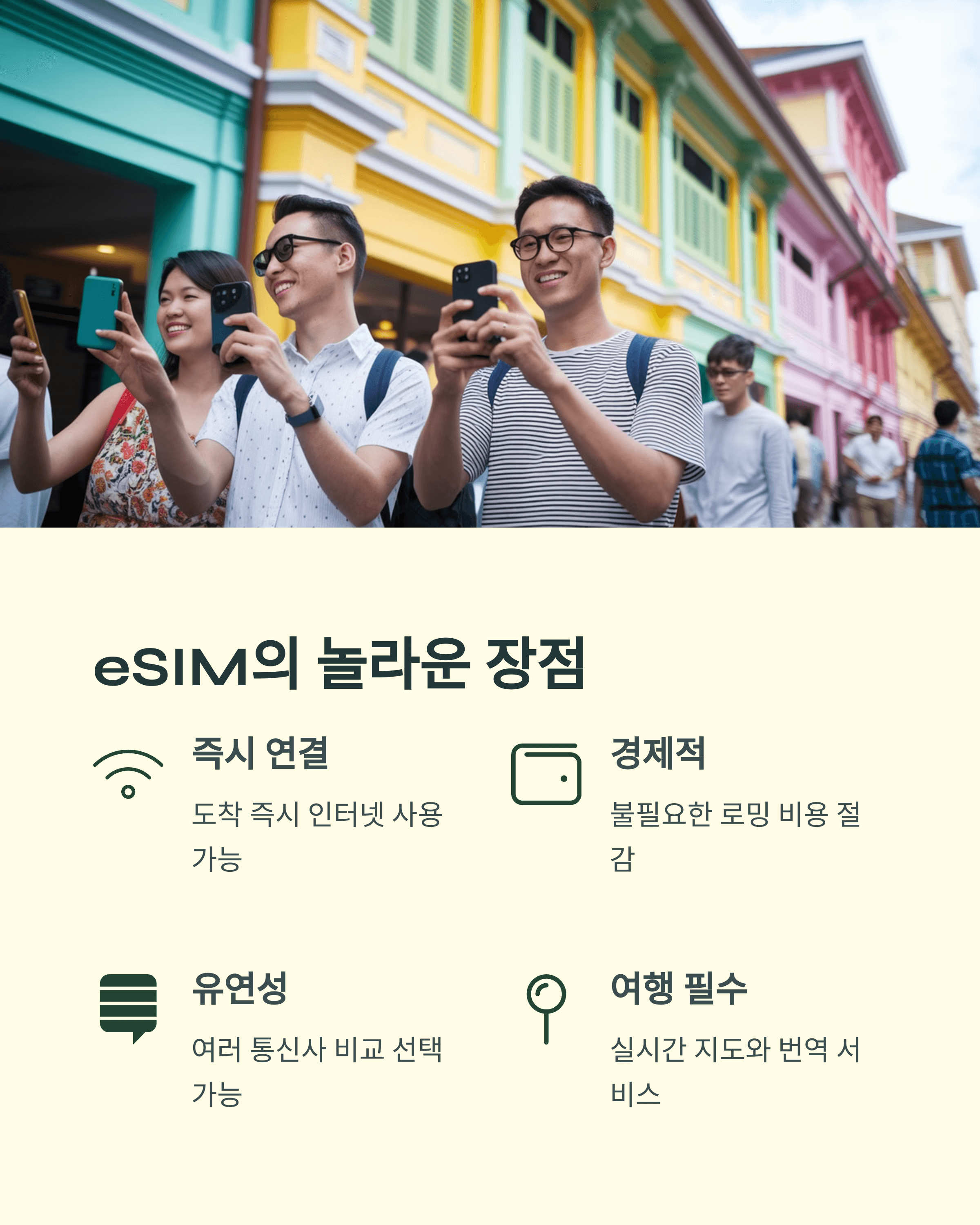 싱가포르 여행, 통신은 eSIM 하나로