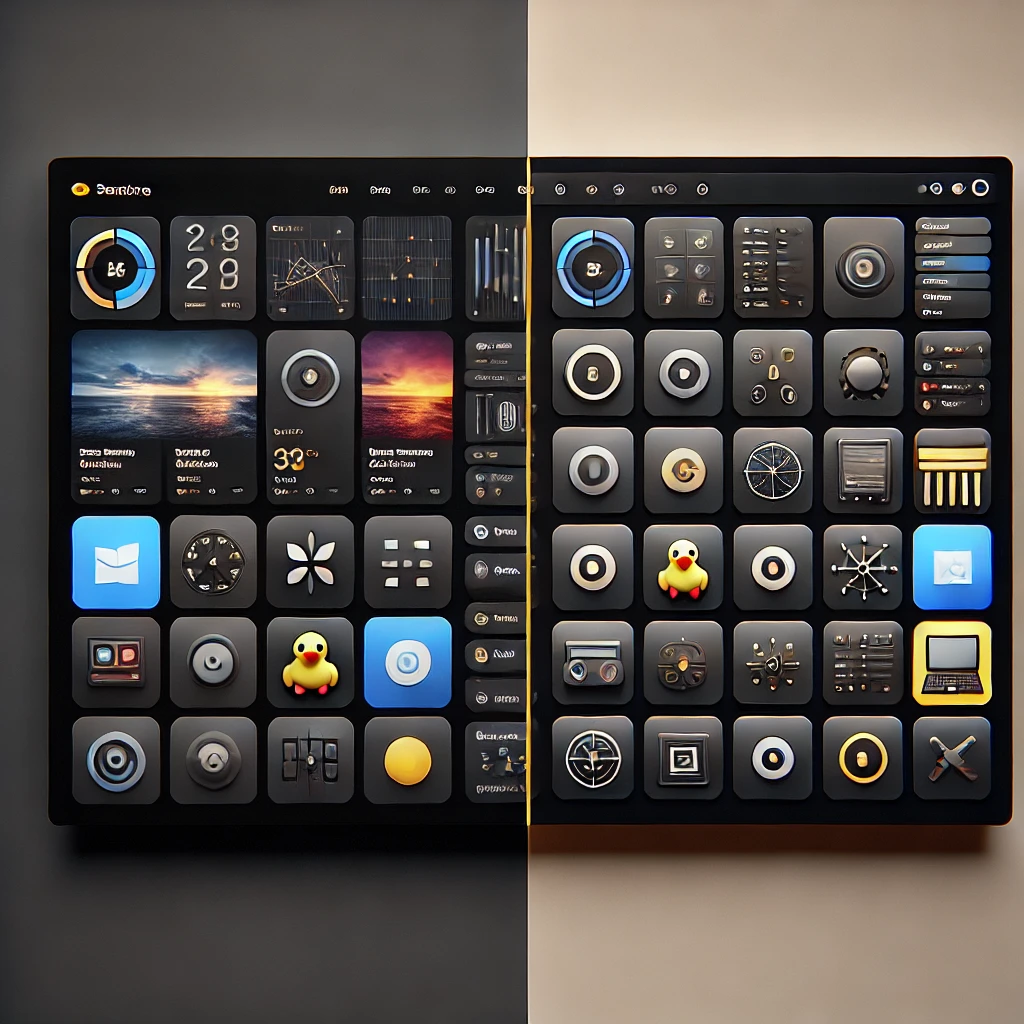 AI 프로그램 비교하는 사진