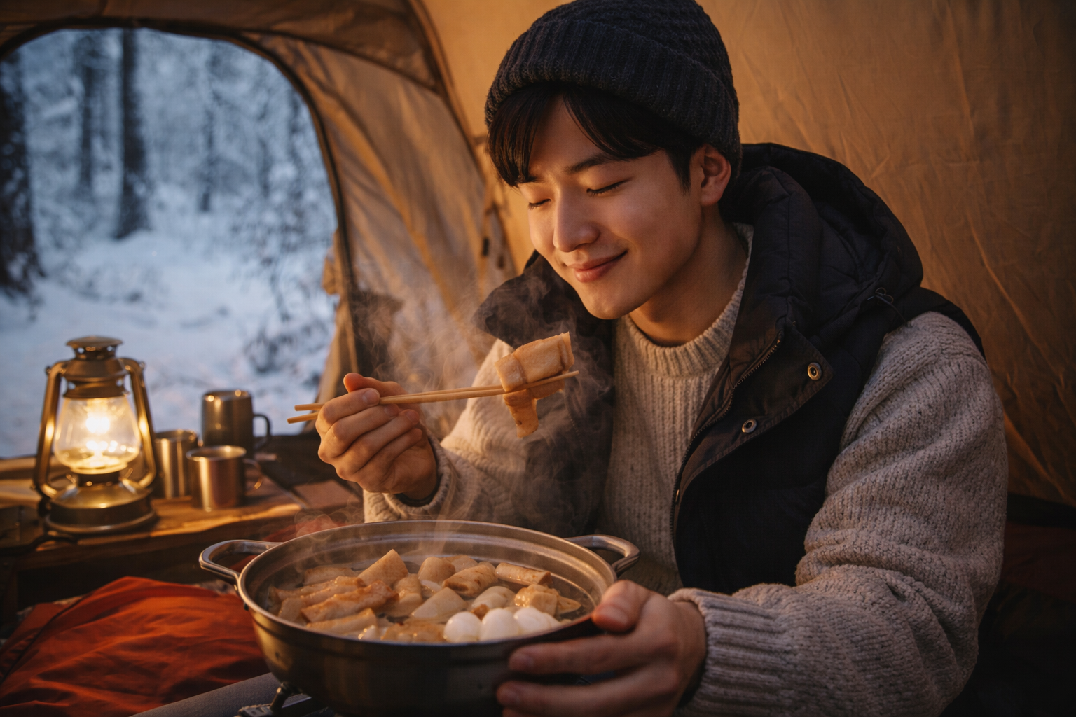 겨울 캠핑 음식 추천입니다 (따뜻하고 든든한 겨울 캠핑 필수 메뉴 총정리)