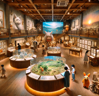 지브리 역사박물관 내부 이미지