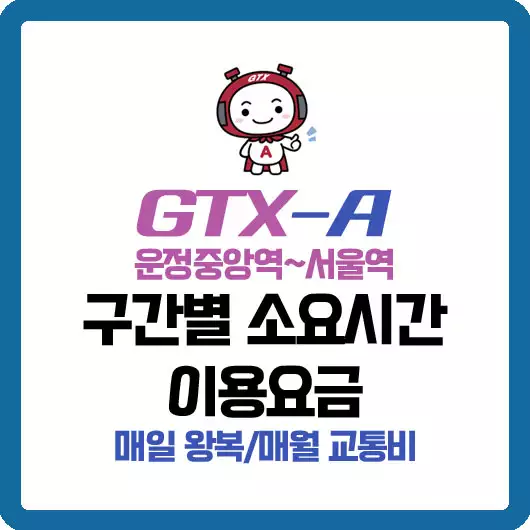 GTX-A 운정중앙역~서울역