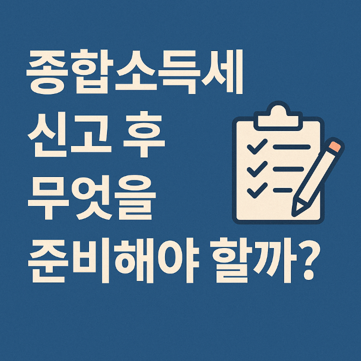 “종합소득세 신고 후, 반드시 해야 할 5가지”