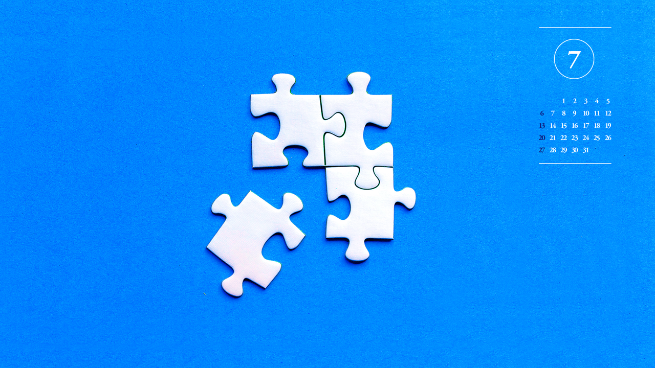 10 퍼즐 조각 A - 2025년7월 노트북배경화면