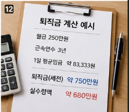 퇴직금 계산기