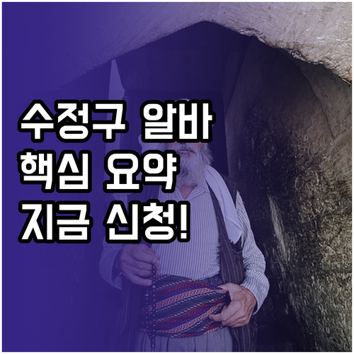 성남시 수정구 어르신 일자리 참여 자..
