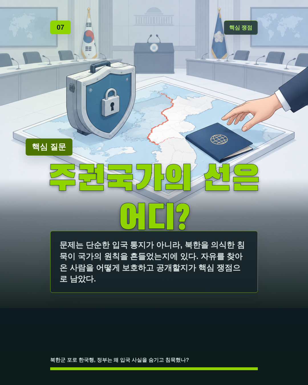 주권국가의 선은 어디?