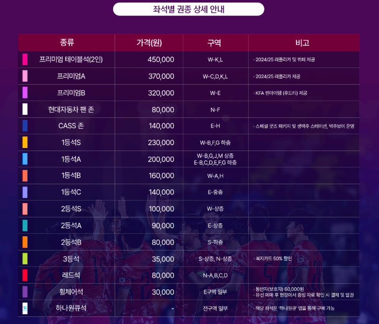 대한민국축구경기일정