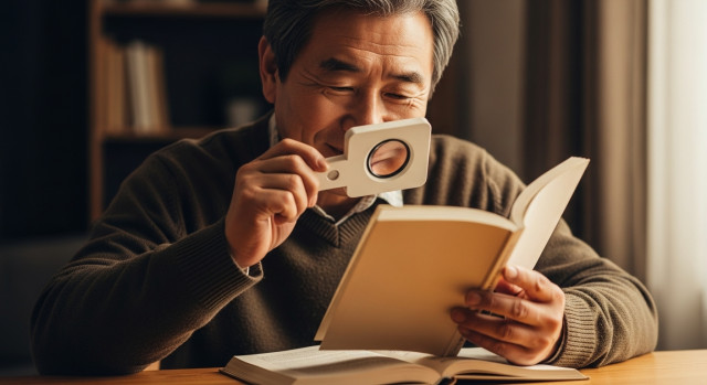 눈 보호 루틴을 실천하는 남성
