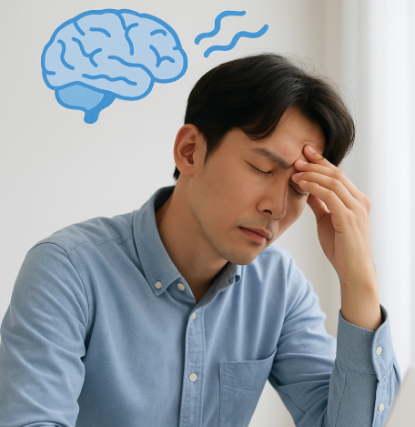 오메가3가 부족해 피곤해 하는 남성