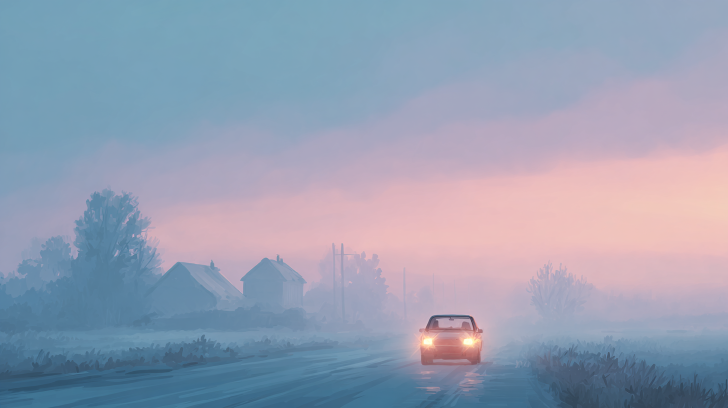 안개 낀 날 운전 팁(초보 운전자)