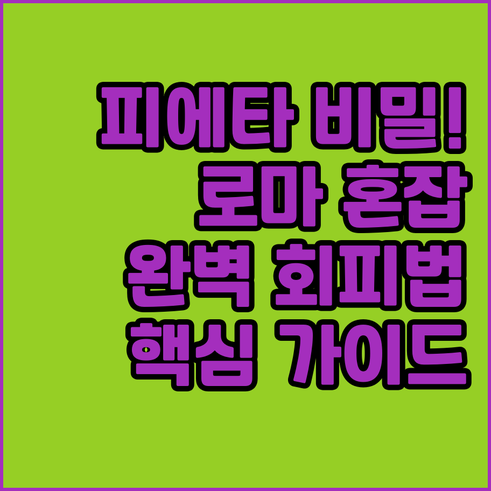 미켈란젤로 피에타의 유일한 서명 비밀..
