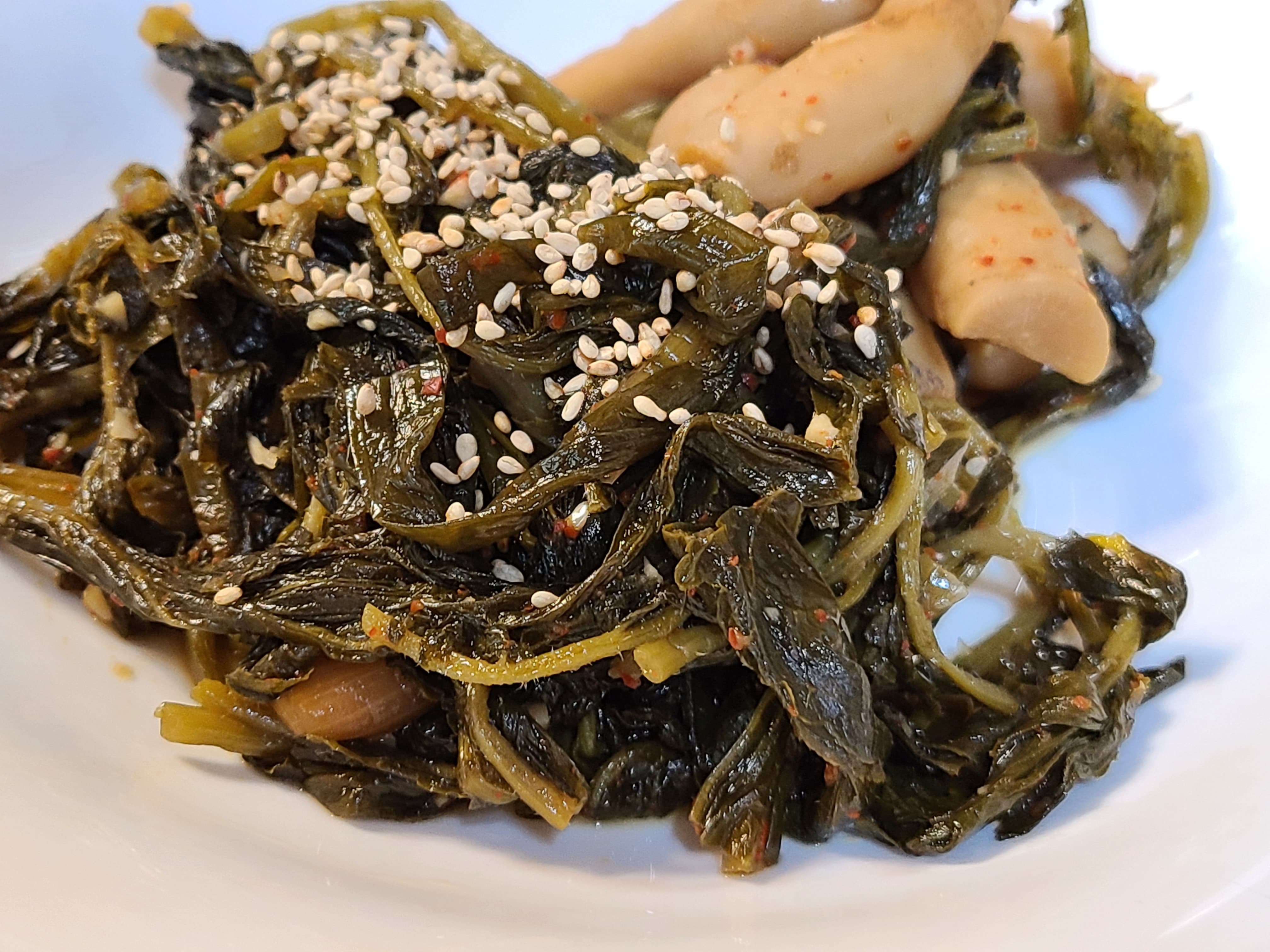 알타리묵은지들기름볶음