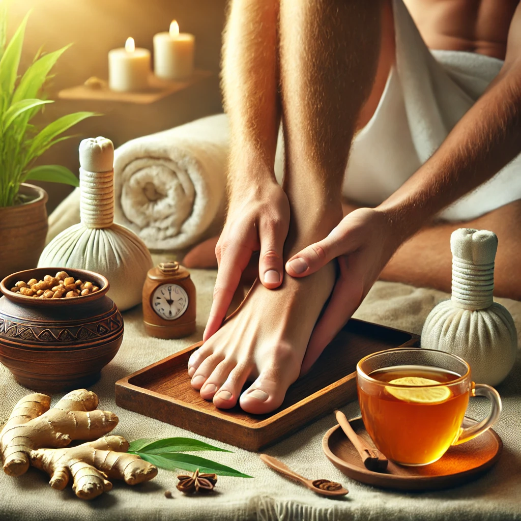 혈액순환 개선과 편안한 생활 루틴을 따뜻한 분위기 이미지