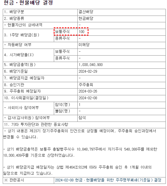 엑시콘 배당금 현황