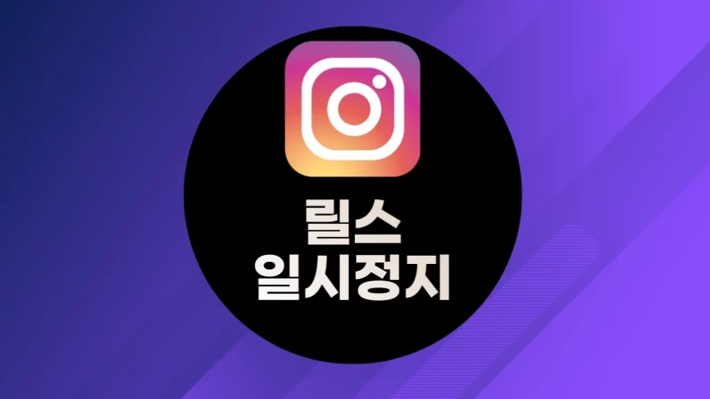 릴스 일시정지