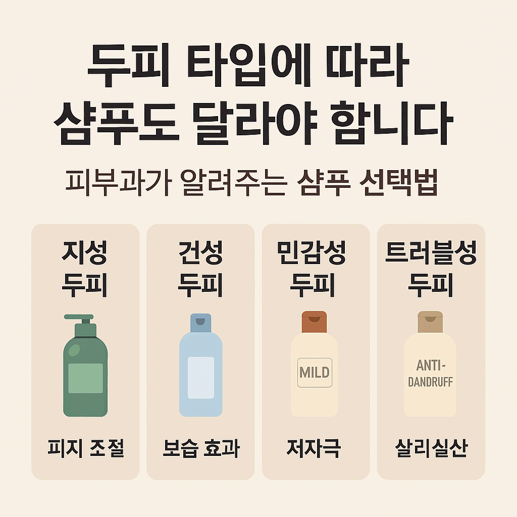 두피 타입에 따라 샴푸도 달라야 합니다! 피부과가 알려주는 샴푸 선택법