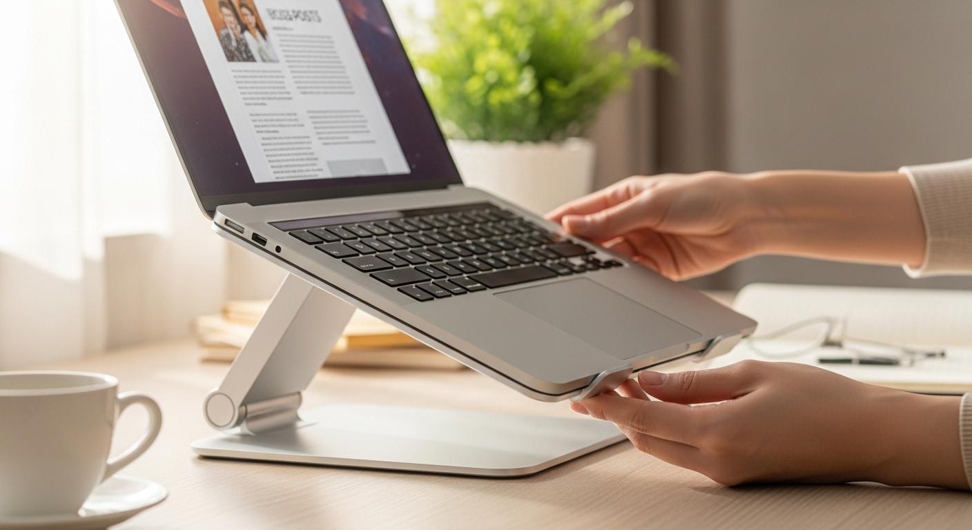 거치각도 노트북 거치대 1달 사용 후기