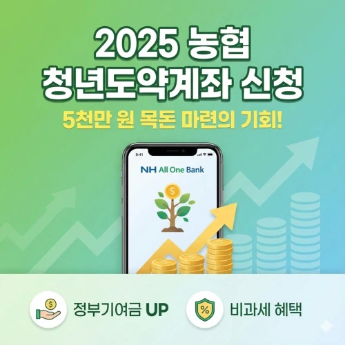 농협 청년도약계좌 신청 ❘ 5천만 원 목돈 마련의 기회! 조건 및 비대면 가입 가이드