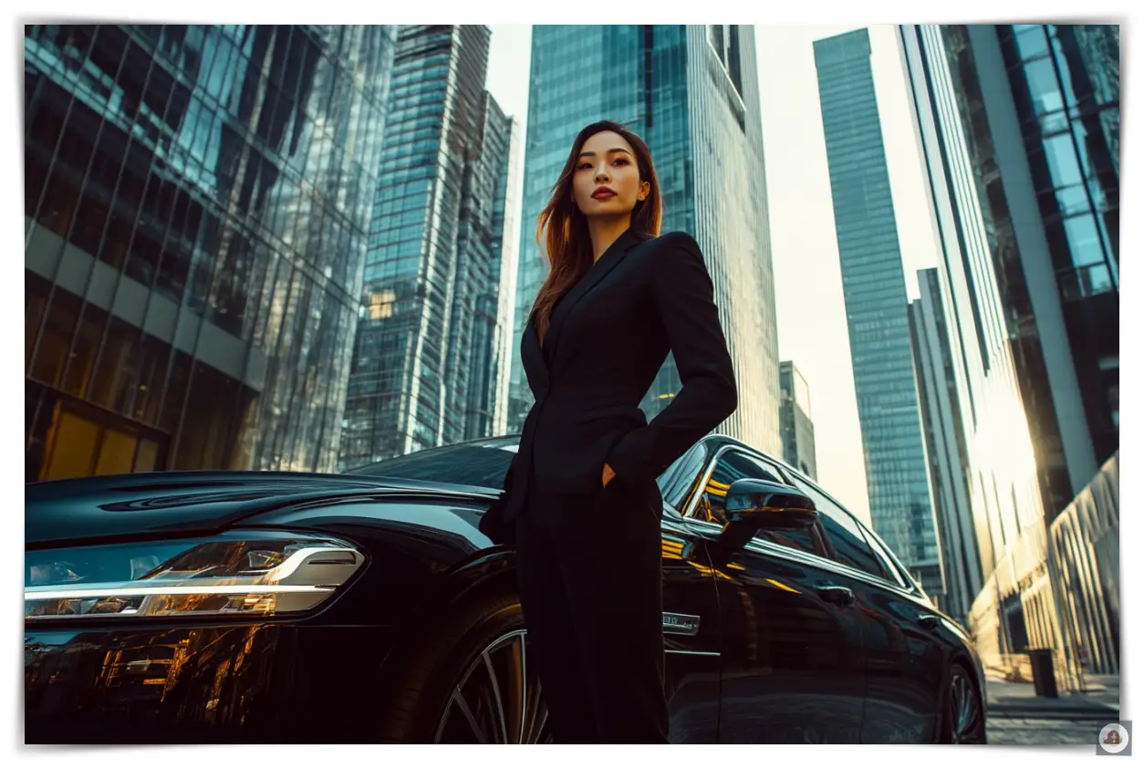 여성-성공-세단