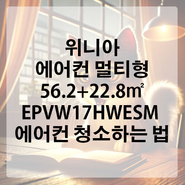 위니아 에어컨 멀티형 56.2+22.8㎡ EPVW17HWESM 에어컨 청소하는 법
